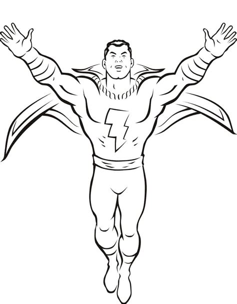 Shazam Coloring Pages - Free Printable Coloring Pages for Kids
