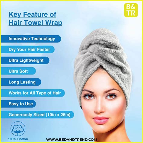 Towel Hair Wraps Fast Dry Head Cap Drying Bath Spa Soft Turban Towel