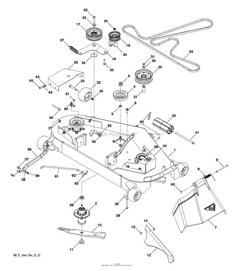 Husqvarna Yt48xls 96043015500 2012 09 Parts Diagram For Mower Deck