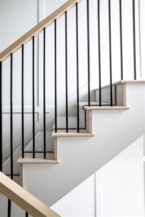 Farmhouse Staircase With Runner In 2020 Custom Homes Stairs Home