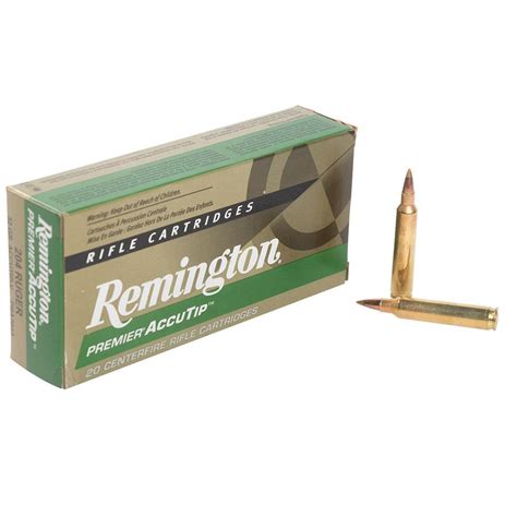Remington Premier 204 Ruger 40gr Accutip Rifle Ammo 20 Rounds
