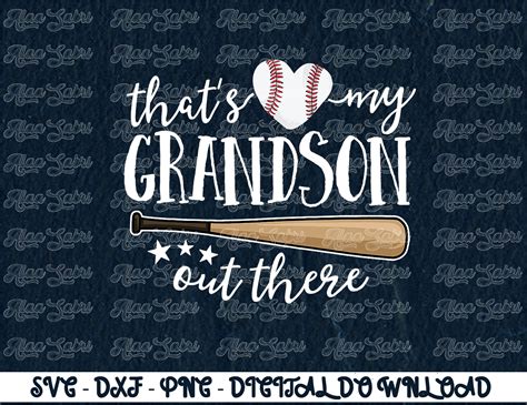 Thats My Grandson Out There T Women Baseball Grandma Di Inspire