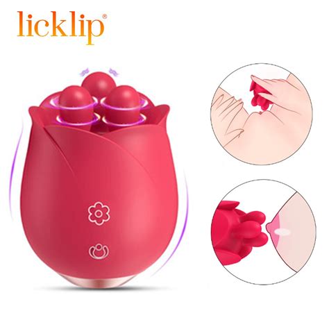Rose Sucking Vibrator With Licking Tongue Masturbation For Women