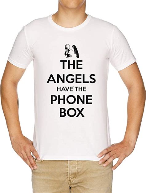 The Angels Have The Phone Box Keep Calm Poster Style Herren T Shirt Weiß Amazon De Fashion