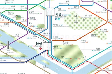 Korean Rail Map