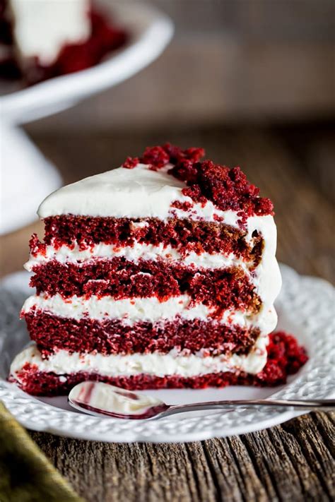 :) i ended up making two batches of red velvet cupcakes to take to a handful of fill cupcake cups with cake batter until they are about 3/4 full. Red Velvet Cake with Cream Cheese Frosting - Jo Cooks