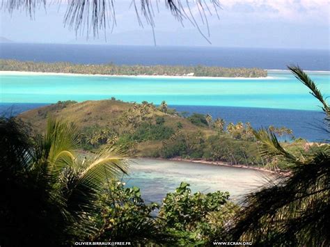 The Bora Bora Island Country French Polynesia Place In The Middle