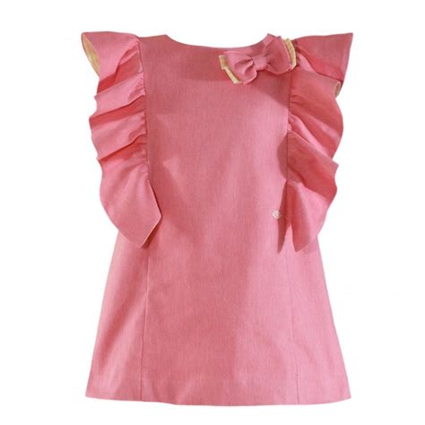 Miranda Girls Pink Ruffle Dress