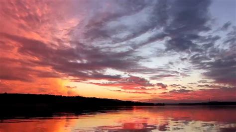 As viewed from the equator. Sunset Sky Relaxation Danube river - YouTube