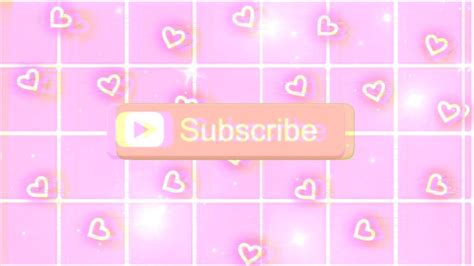 Subscribe Button Pastel Aesthetic Intro Background Marianafelcman