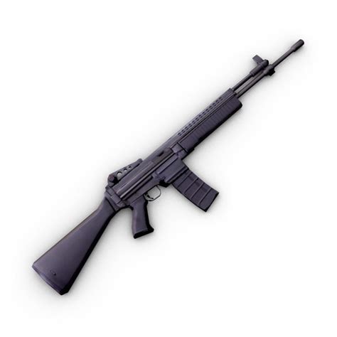 M96 Modern Rifle 3d Model Flatpyramid