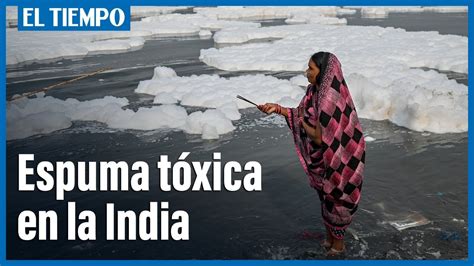 Espuma Tóxica Cubre El Río Sagrado Yamuna De La India El Tiempo Youtube