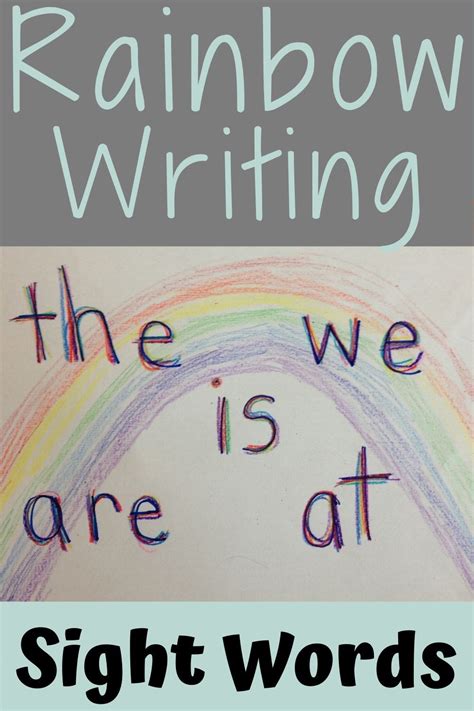 Rainbow Writing Sight Words Rainbow Writing Rainbow Words Writing