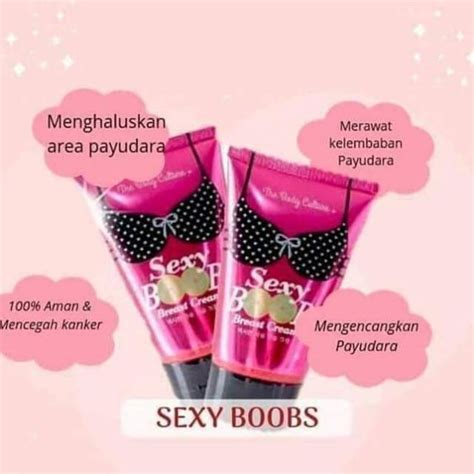 jual sexy boobs breast cream by the body culture pembesar payudara bpom shopee indonesia