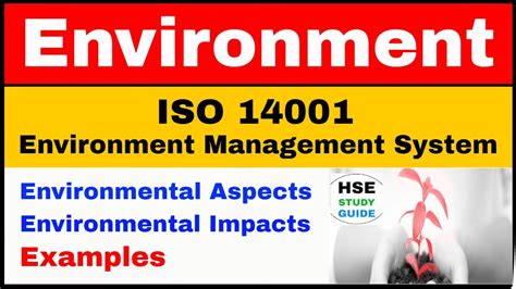 Iso 14001 Environment Management System Environmental Aspects