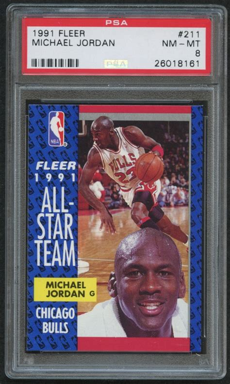 1991-92 Fleer #211 Michael Jordan All-Star (PSA 8) | Pristine Auction