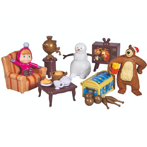 Buy Simba Masha And The Bear Masha Play Set Winter Bears House Online Qatar Doha Ourshopee