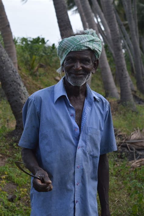 Farmer Working In Grass Field In Tamilnadu Taken By Nikon D3200