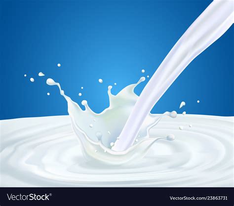 Milk Splash Drop 2 Royalty Free Vector Image Vectorstock