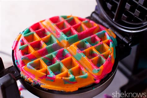These Simple Diy Colorful Tie Dye Waffles Will Make Your Mornings
