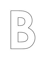 Vorlagen alphabet schablone zu druck alphabet schriftart. Buchstabe grosses B | ABC lernen und schreiben