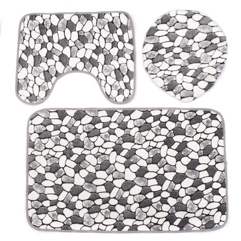 All your home essentials, at walmart.ca! 3Pc/Set Brown Washable Soft Pedestal Rug + Lid Toilet ...