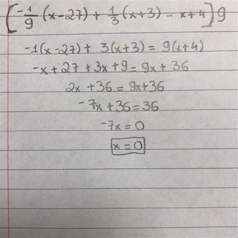 Encuentra una respuesta a tu pregunta x^x = 100, solve for x. solve for x: -1/9(x-27)+1/3(x+3)=x+4 - Brainly.com