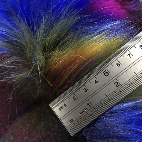 Three Tone Mix Colorlong Pile Faux Fur Fabric For Boot Etsy
