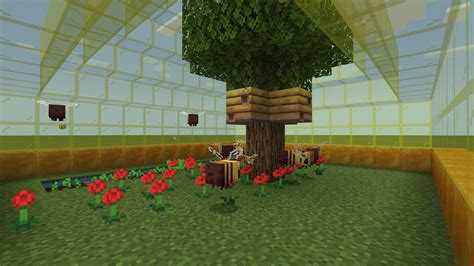 I Created A Small Working Bee Enclosure Rminecraft
