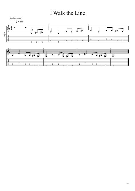 Johnny Cash I Walk The Line Chords Sheet And Chords Collection