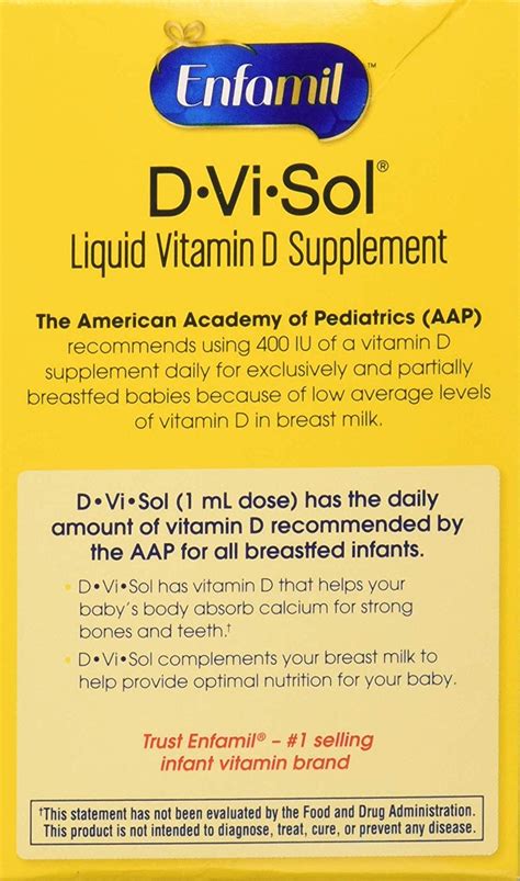 In addition to supplementing breastfeeding infants with vitamin d shortly after birth, another way to frequently asked questions on vitamin d supplementation for infants. Enfamil D-Vi-Sol Vitamin D Supplement Drops for Infants ...