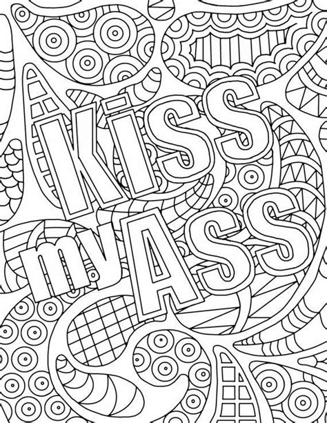 Free Adult Coloring Pages Swear Words Artofit
