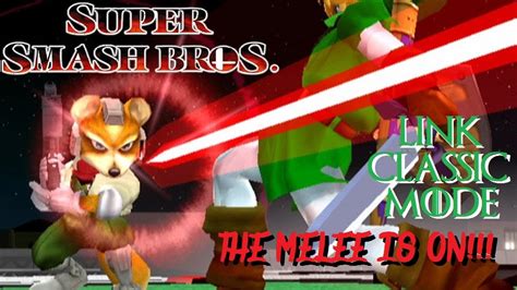 Super Smash Brothers Melee Link Classic Mode Youtube