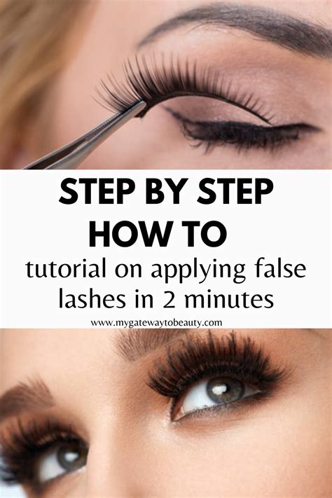 how to apply false lashes the right way my gateway to beauty blog applying false lashes false