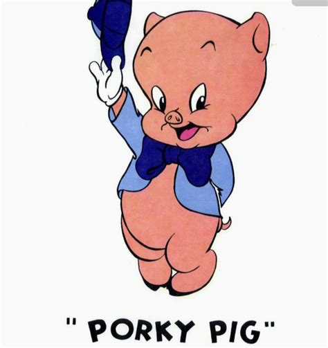 Porky Pig Created In 1935 Th Th Th Thats All Folks Retro Cartoons