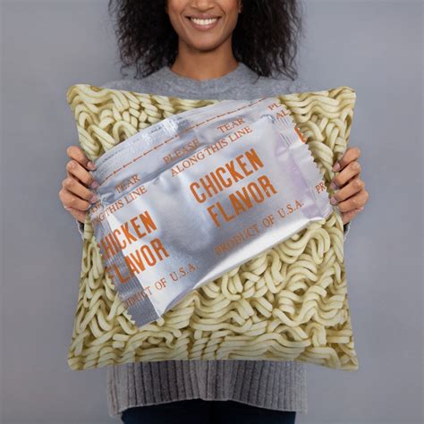 Ramen Noodle Pillow Chicken Flavor Packet Free Shipping Etsy