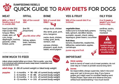 A homemade raw dog food diet typically consists of: Free Downloads - Rawfeeding Rebels