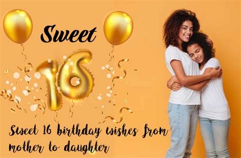 Sweet 16 Birthday Wishes From Mother To Daughter Videoemall