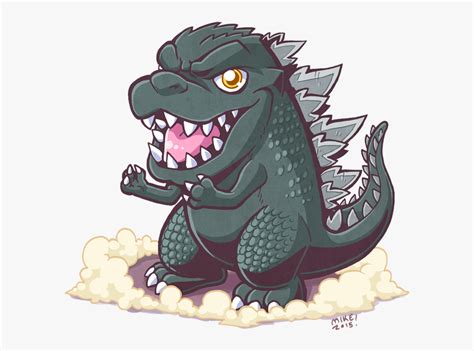 Godzilla Face Drawing