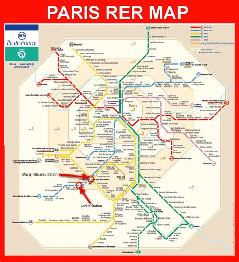 Paris Rer B Map