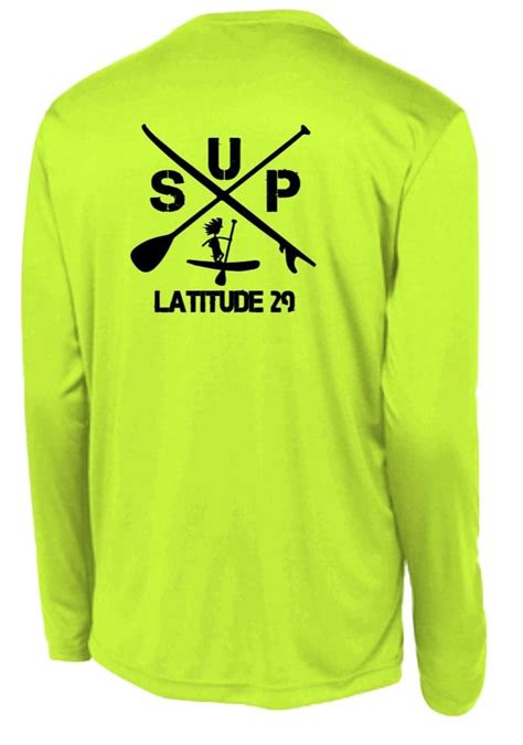 Lat29 Long Sleeve Dry Fit Shirt Latitude 29 Paddle Board