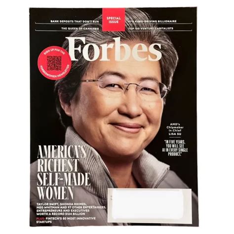 Forbes Magazine June July 2023 Americas Richest Self Made Women Lisa