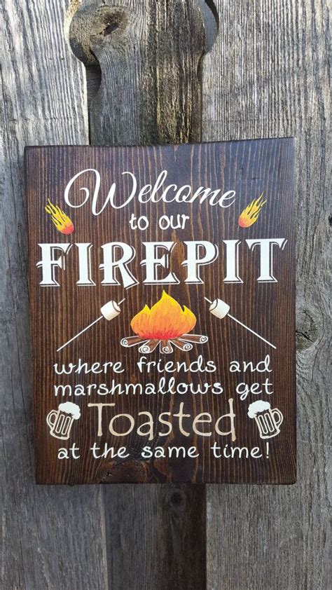 Welcome To Our Firepit Sign Finished Size 925 X 12 Ready