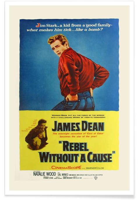 Rebel Without A Cause Retro Film Poster JUNIQE