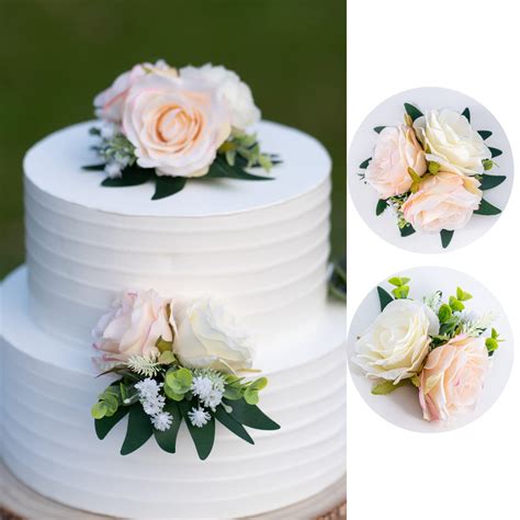 Buy Wedding Cake Decorations Artificial Birthday Cake Flower