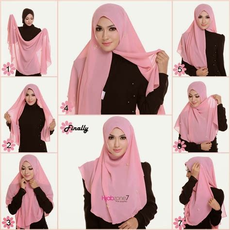 Boleh digayakan pelbagai gaya dan sangat mudah. Cara Memakai Tudung Bawal Bulat - Cara Pakai Tudung Bawal ...