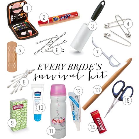 Every Brides Wedding Day Survival Kit