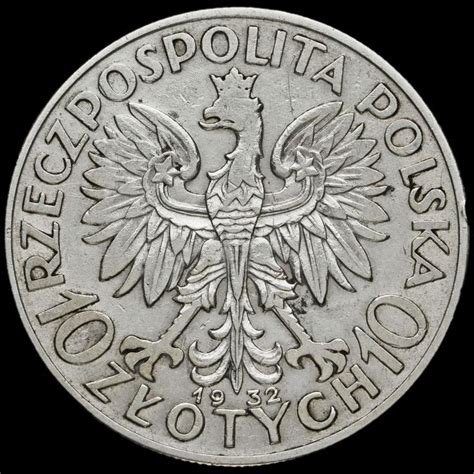 Poland 1932 Silver 10 Zlotych Silver World Coins Coins For Sale