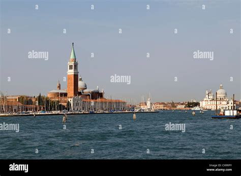 Campanile Of San Giorgio Maggiore On The Canale Di San Marco Venice Veneto Italy Europe