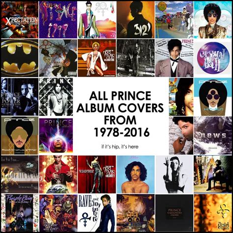 All The Prince Album Covers In Chronological Order If Its Hip Its Here